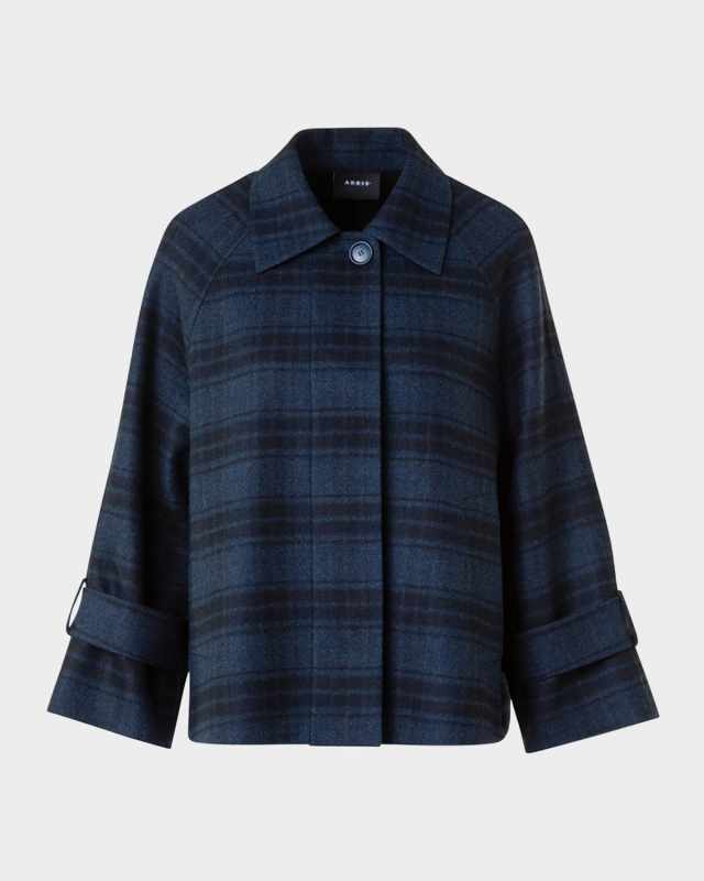 Alisa Check Wool Double Face Jacket